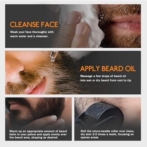 Vue 4 de Soin Barbe Homme Kit