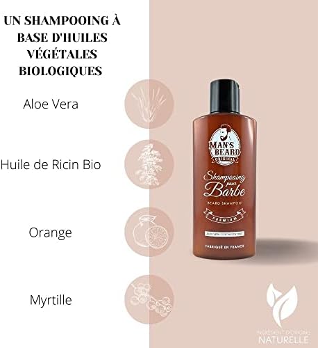 Vue 3 de Mans Beard Shampoing Barbe