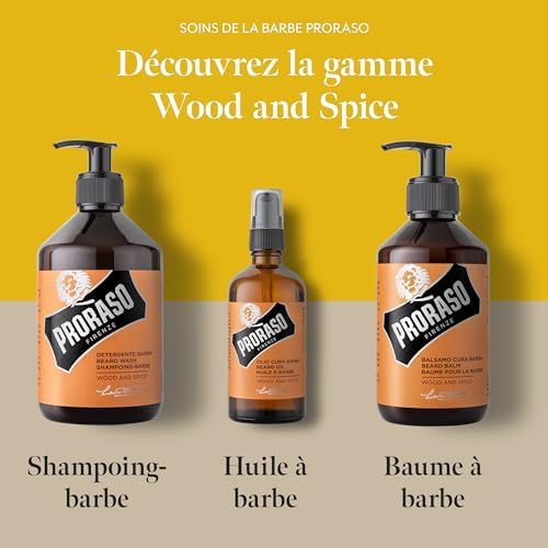 Vue 4 de Proraso Shampoing Barbe Bois