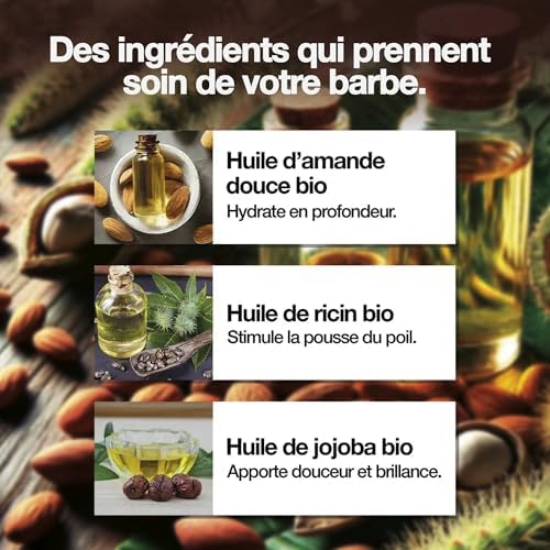 Vue 4 de Sapiens Huile Barbe Homme