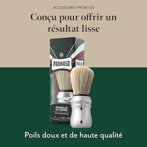 Vue 3 de Proraso Blaireau Rasage Mm