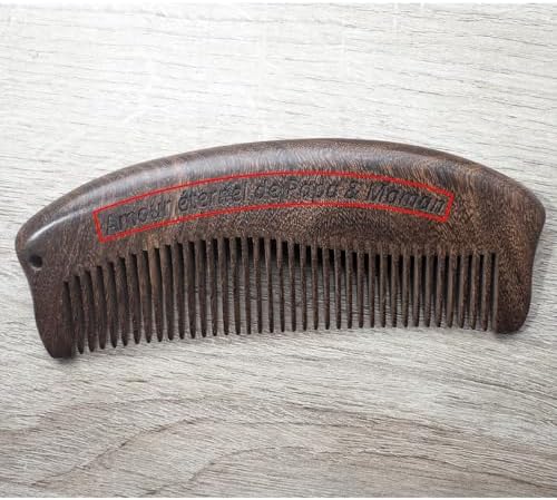 Vue 4 de Peigne En Bois Personnaliser