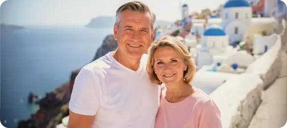 couple in mediterranean