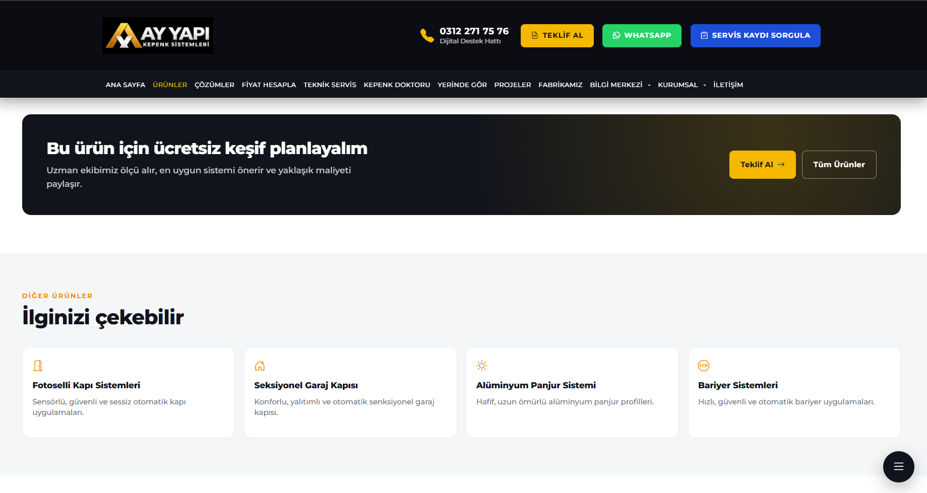 modern kepenk sistemleri