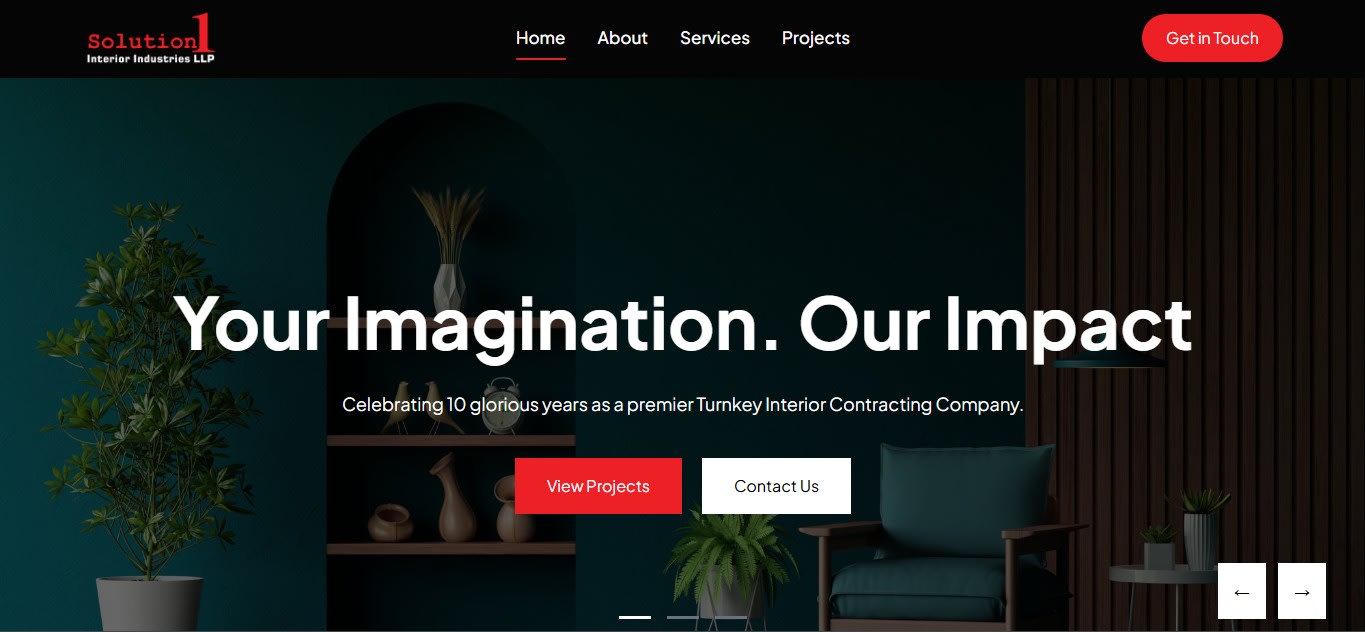 Solution 1 homepage
