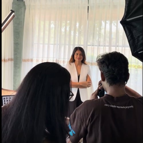 Photoshoot - On set