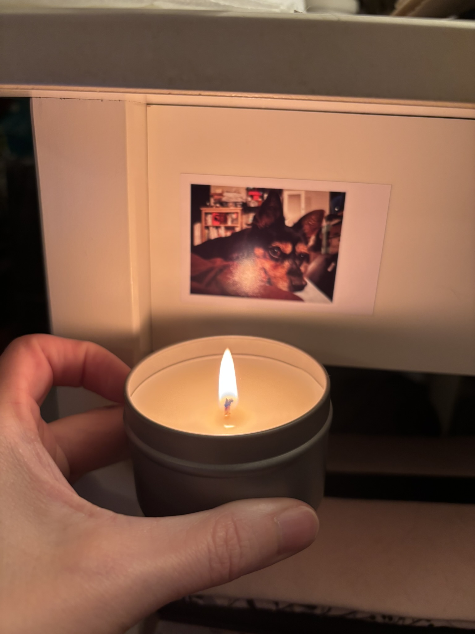 A candle for Neville at 100 days