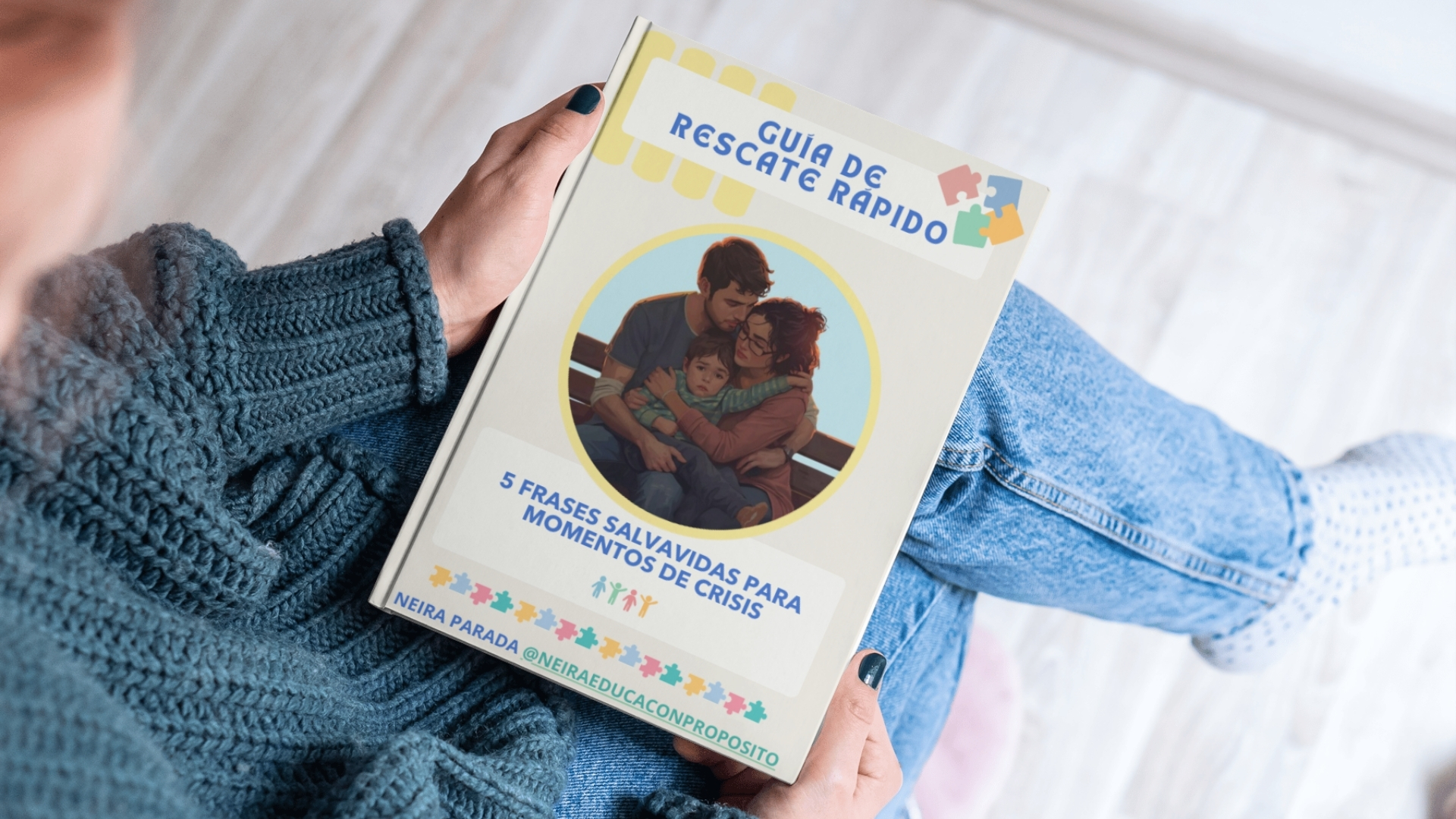 Persona leyendo la guía de rescate rápido