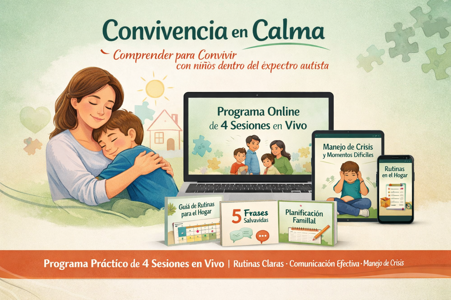 Mockup del Curso Convivencia en Calma