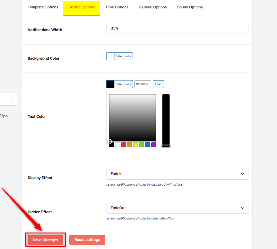 Style your Notifications