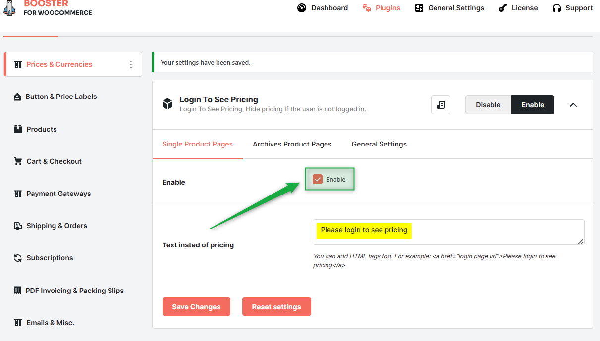 Woocommerce Login to See Pricing Feature 3