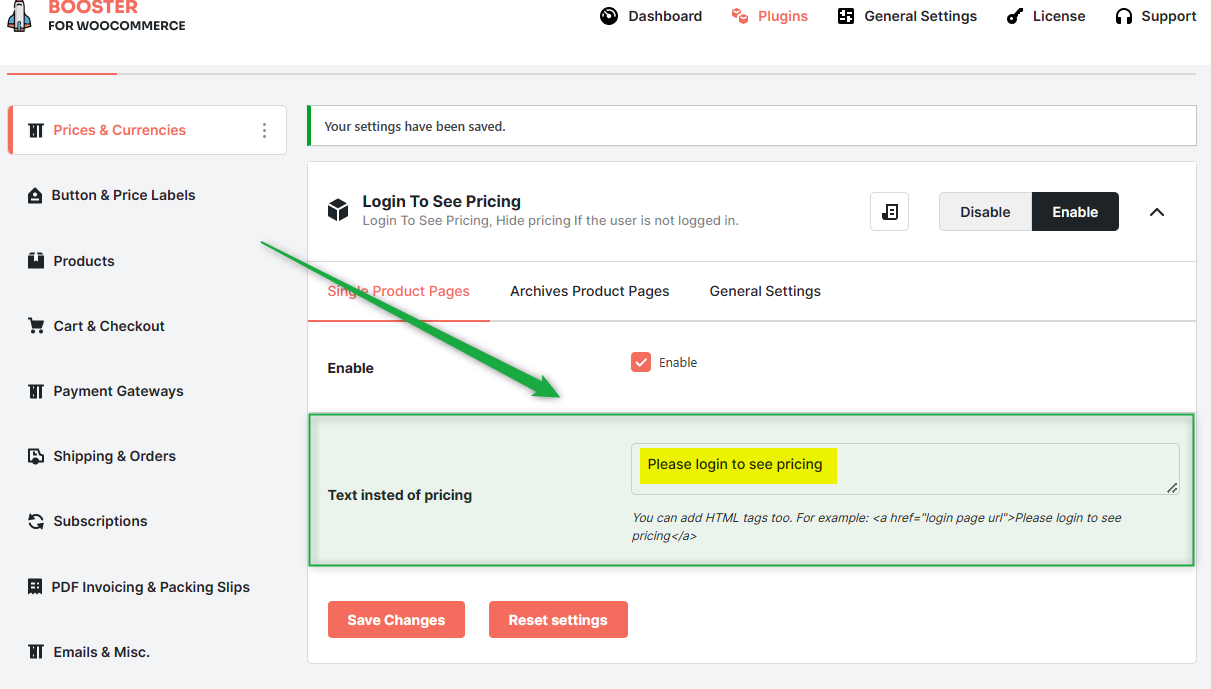 Woocommerce Login to See Pricing Feature 6