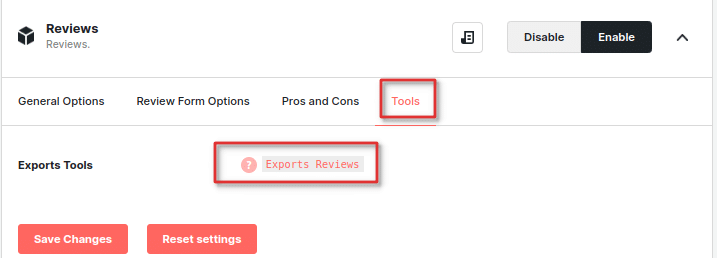 How to Exports Reviews?