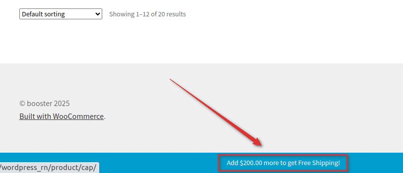 WooCommerce Left to Free Shipping Document 19