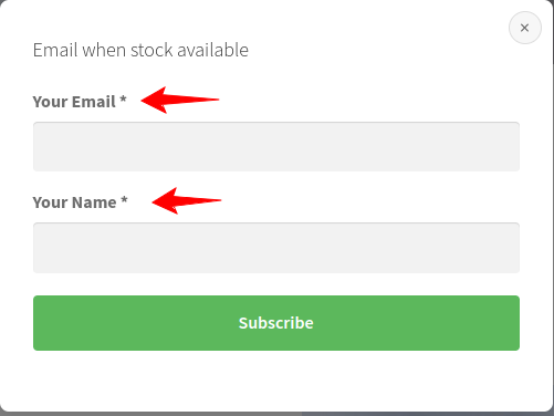 WooCommerce Back in Stock Notifications Doc 5