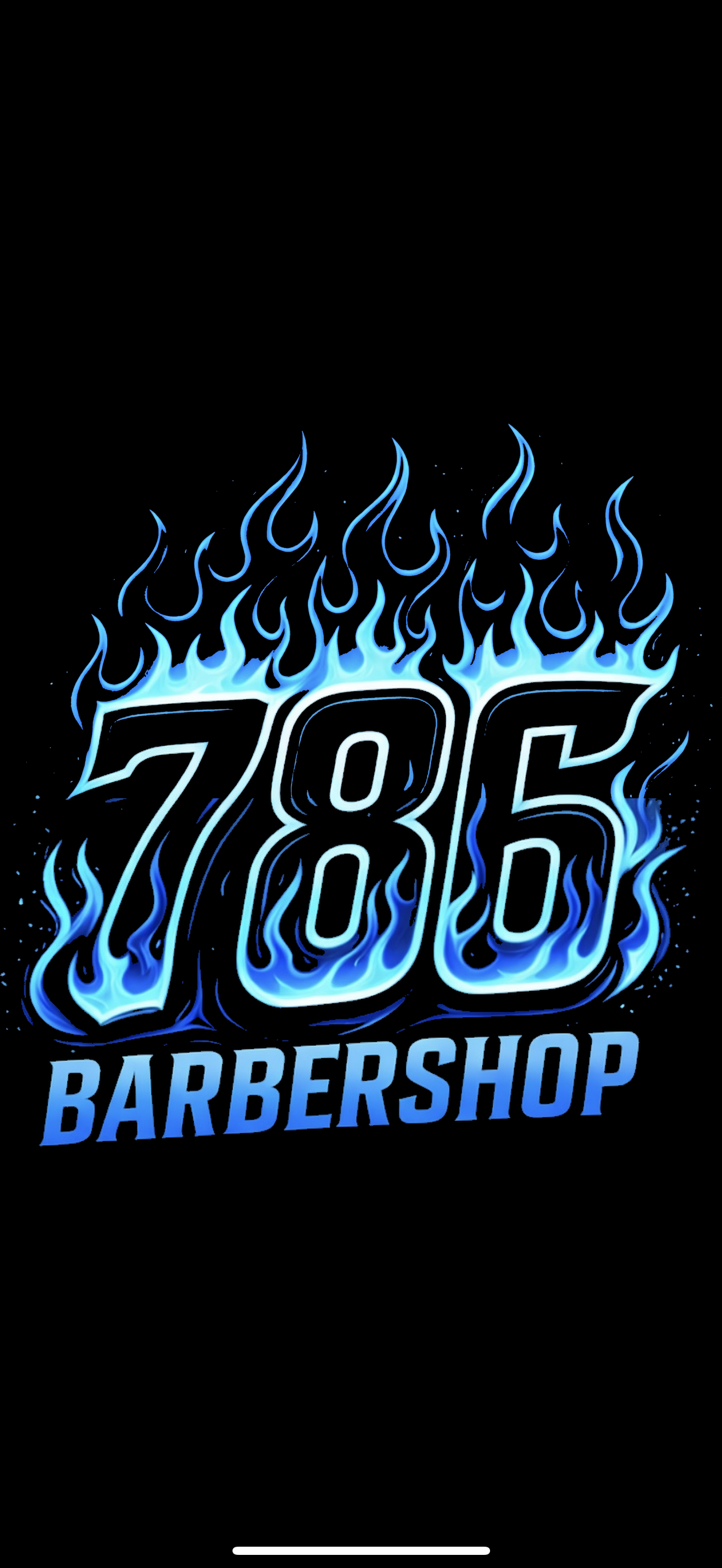 786barbershop logo