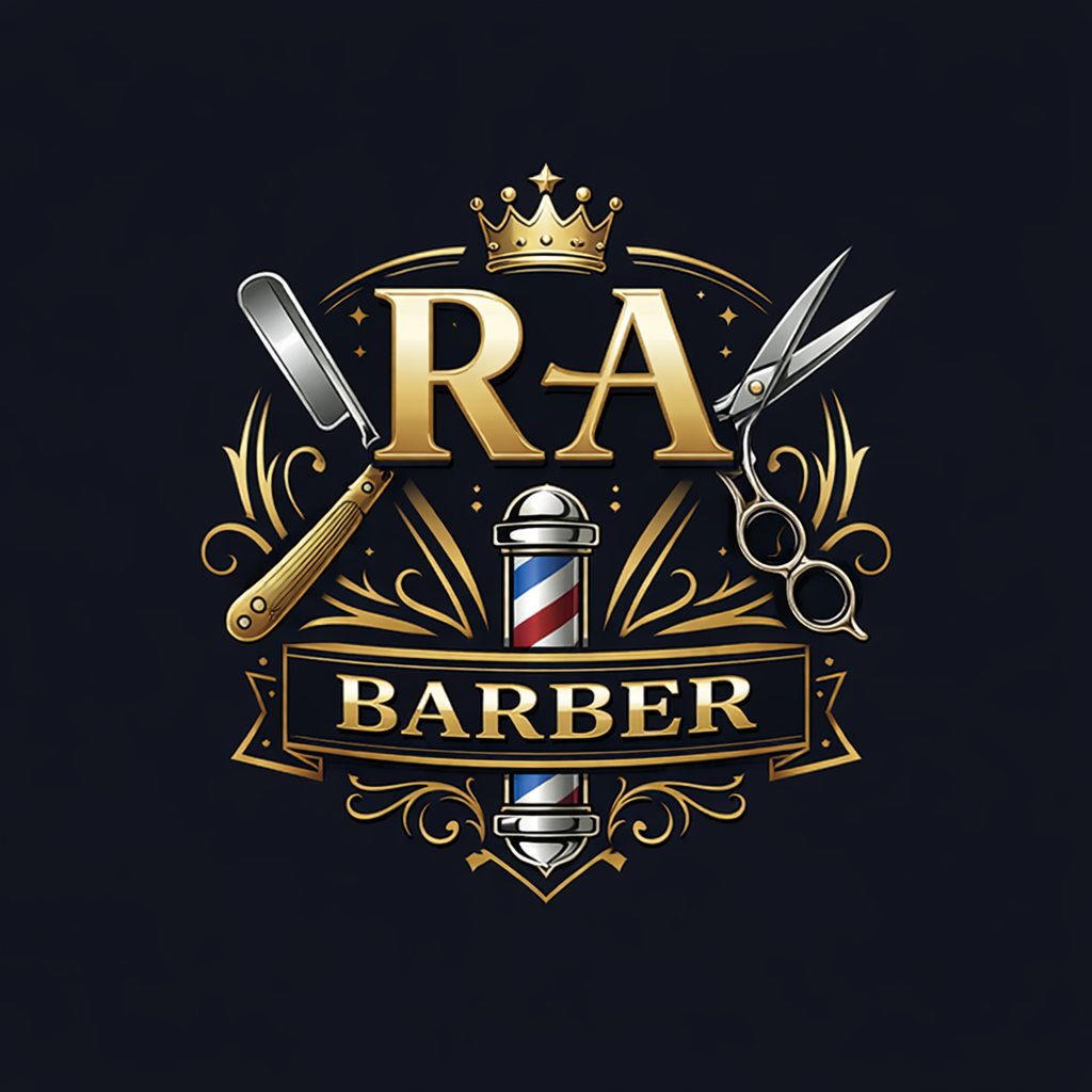 R.A Barber logo