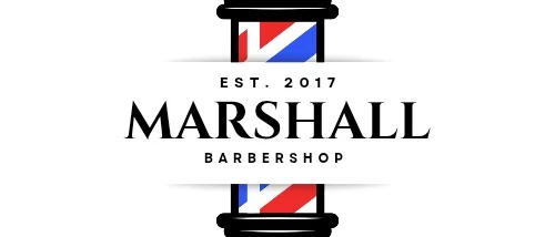 Marshall barber shop logo