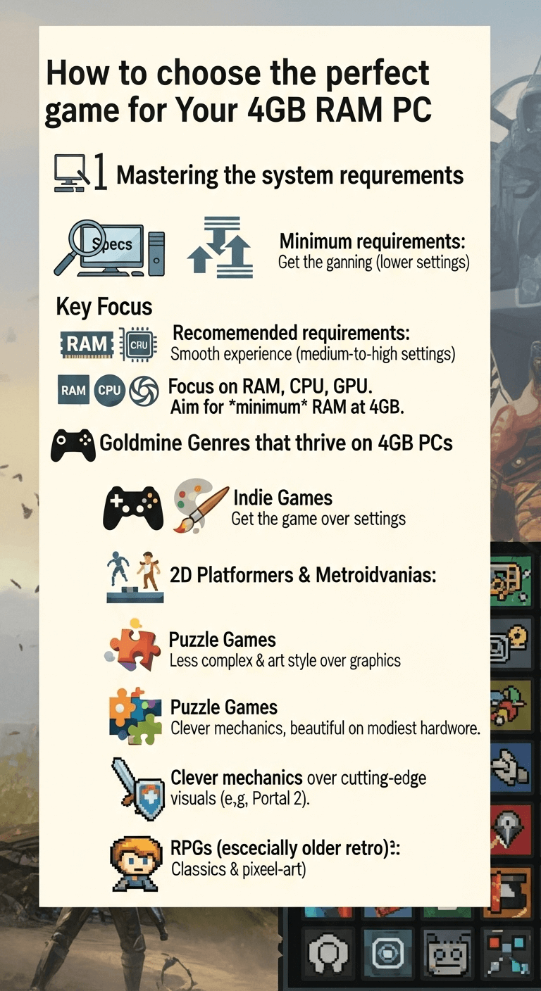 How to choose the perfect game for a 4gb RAM PC