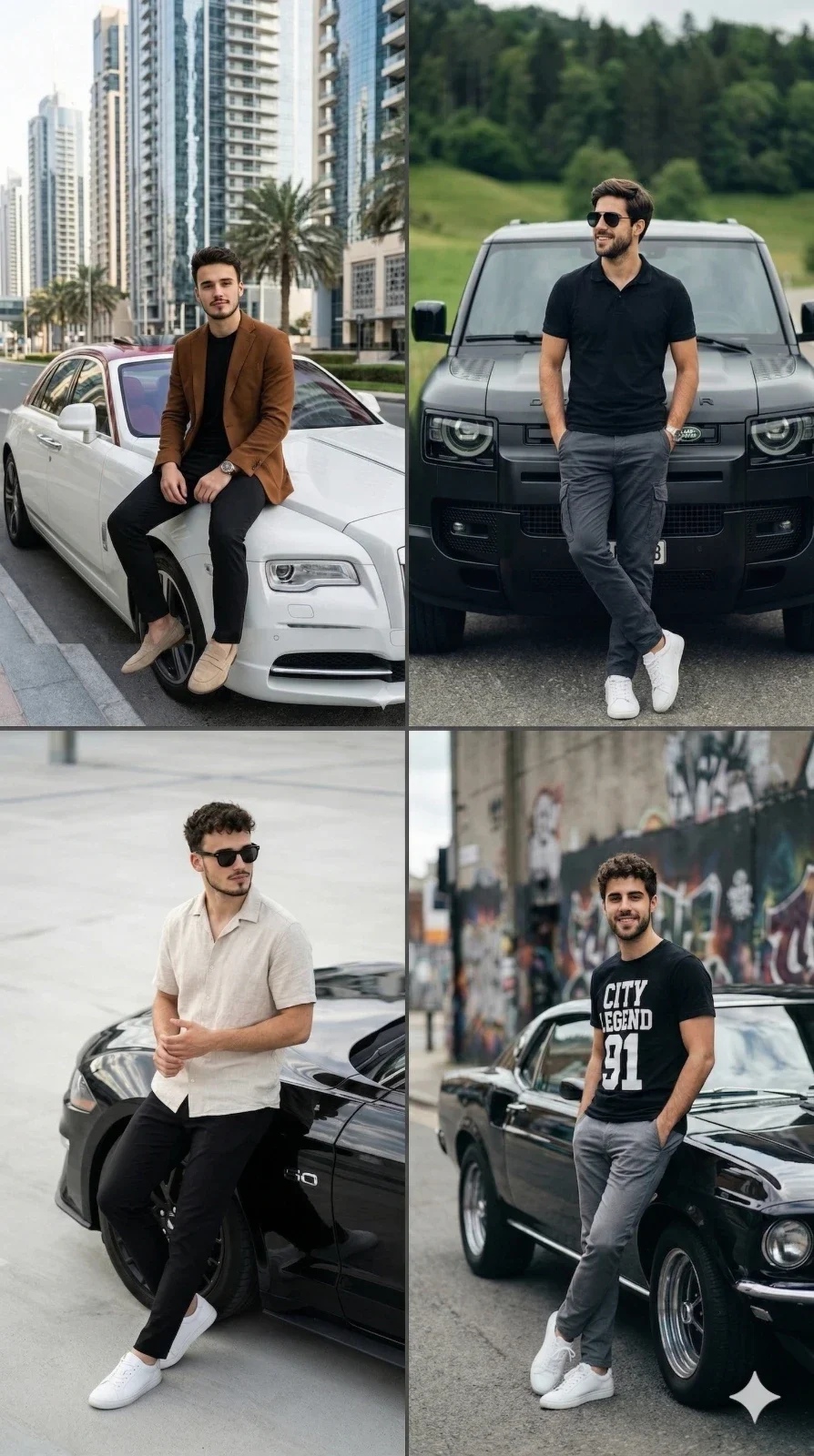 Gemini AI Prompt for Man with Luxury Car AI Image Prompts