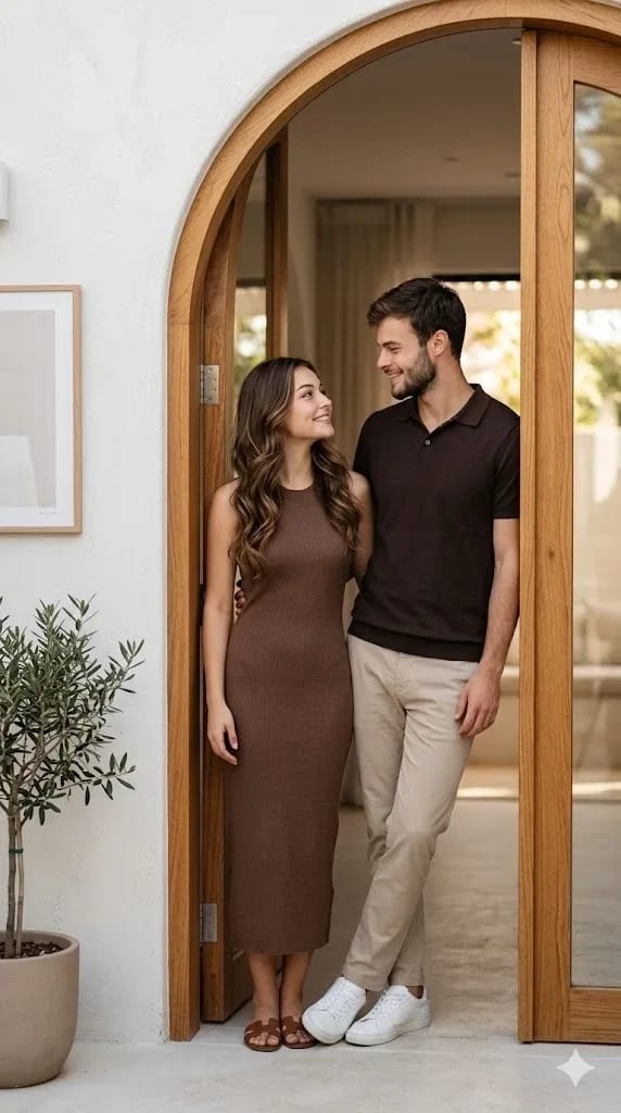 Modern Lifestyle Couple Portrait (Architectural Aesthetic)