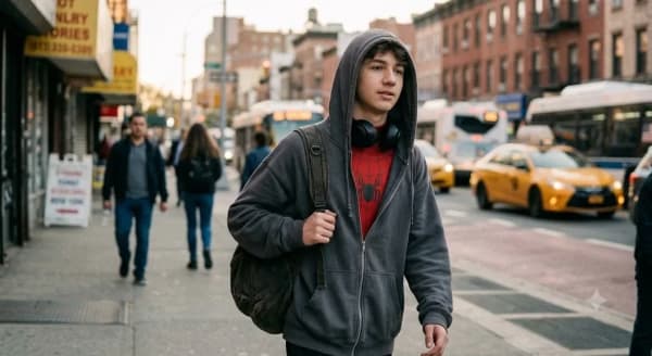 Spider-Man Hidden Identity Street Portrait