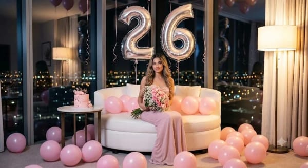 Luxury Birthday Suite Portrait