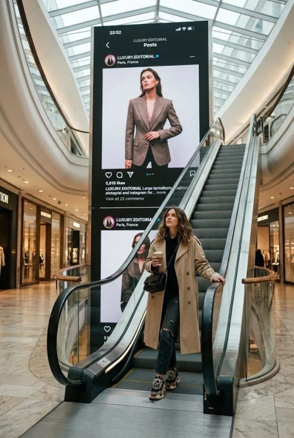 Instagram Escalator Transition