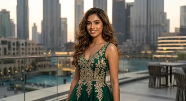 beautiful young South Asian woman