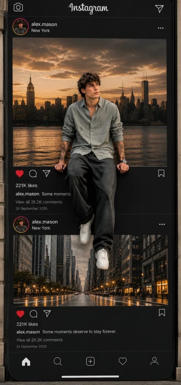 Instagram Feed Breakout Illusion