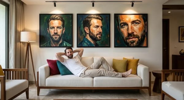 Modern Living Room Editorial Portrait