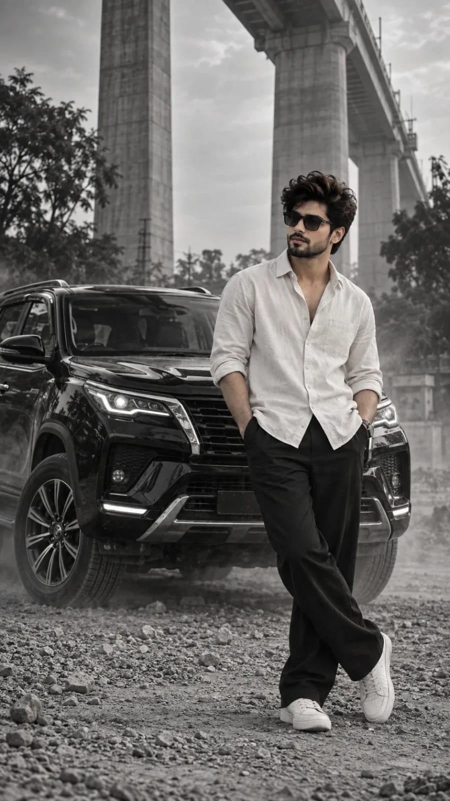 Stylish Fortuner Man Portrait AI Prompt