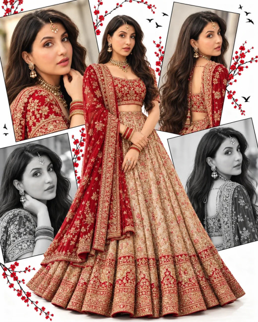 Bridal Collage AI Image Prompt for Girls