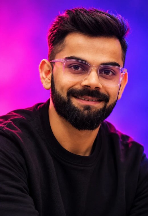 Neon-lit Indian Portrait chatgpt prompt