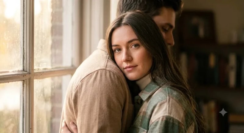 Cinematic Window Romance Portrait