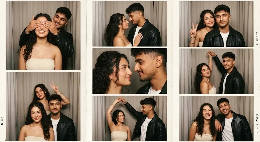 Vintage Photo Booth Couple Photography