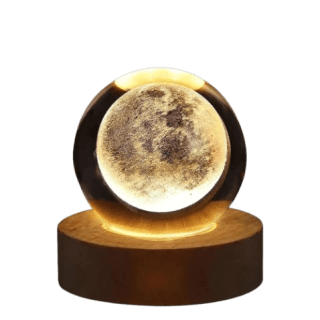 LAMPARA ESFERA DE CRISTAL 6CM  . LUNA