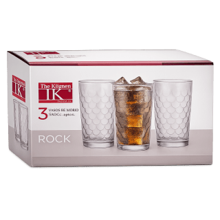 SET VASOS T/ L ROCK 3U 340ML