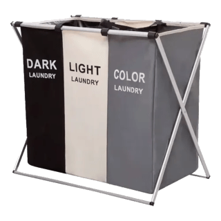 CANASTO DE ROPA PLEGABLE 3U 60X 68X 38CM