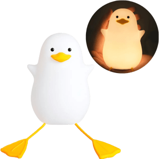 LAMPARA DE SILICONA PATO SENTADO
