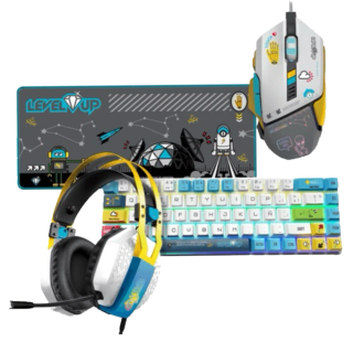 COMBO GAMER PERSEO MOUSE + TECLADO + AURICULAR + MOUSEPAD