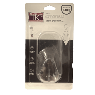 GANCHO ADHESIVO TRANSPARENTES XY-0313