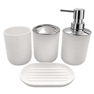 SET DE BAÑO 4U BLANCO
