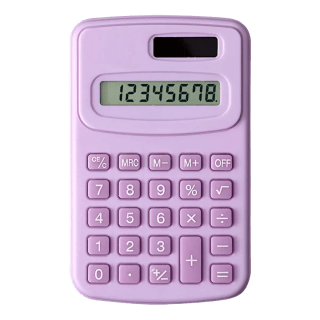 CALCULADORA SOLAR DE BOLSILLO 10X 8CM