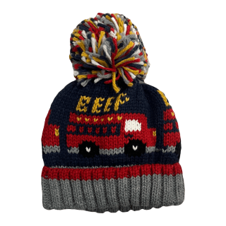 GORRO INFANTIL C/ POMPON "BOMBEROS"