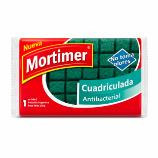 ESPONJA MORTIMER CUADRICULADA