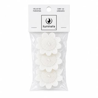 VELA FLOTANTE 3U - Color: Blanco
