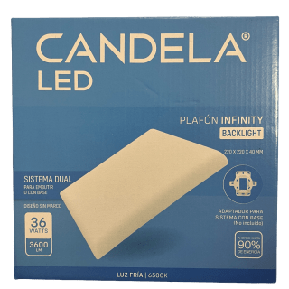 PLAFON INFINITY CUADRADO 36W