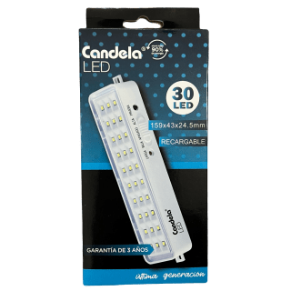 LUZ DE EMERGENCIA 30 LED RECARGABLE