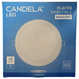 PLAFON LED BACKLIGHT REDONDO EMB. 18W - Tono de luz: Calida